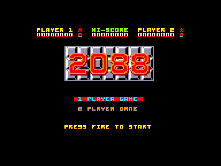 screenshot of the Amstrad CPC game 2088