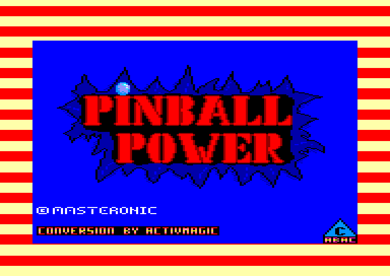 screenshot du jeu Amstrad CPC 3D Pinball