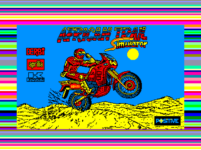 screenshot of the Amstrad CPC game African trail simulator