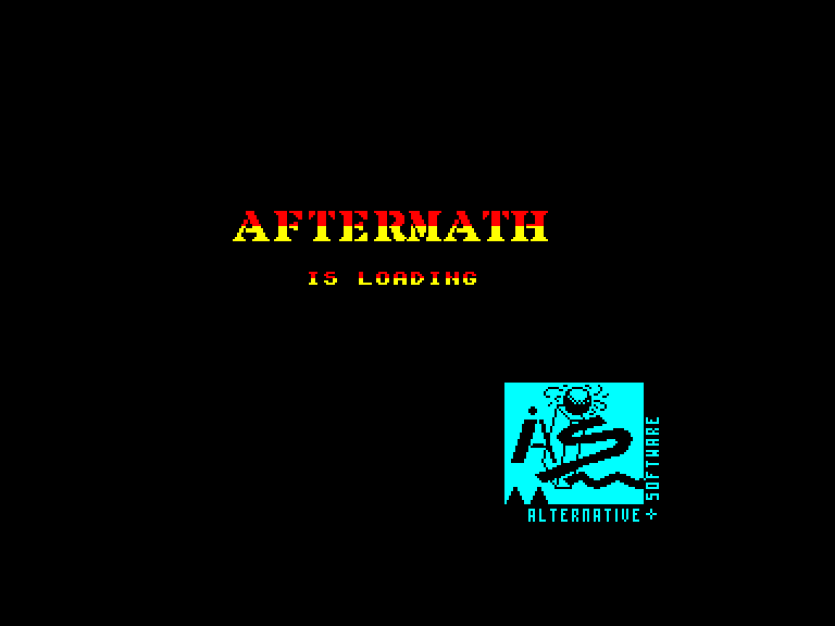 screenshot of the Amstrad CPC game Aftermath