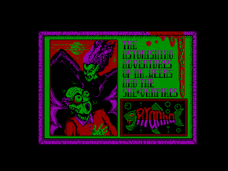screenshot of the Amstrad CPC game Astonishing Adventures of Mr Weems and the She Vampires