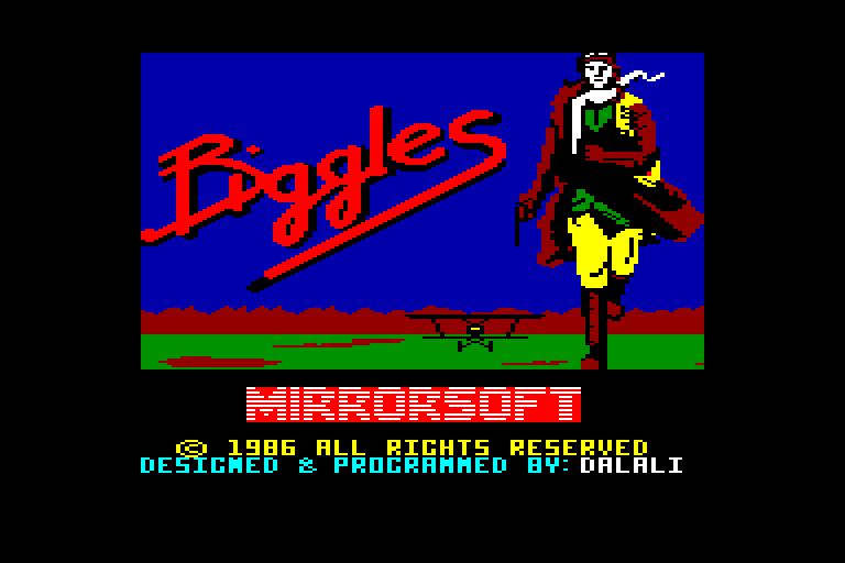 screenshot du jeu Amstrad CPC Biggles
