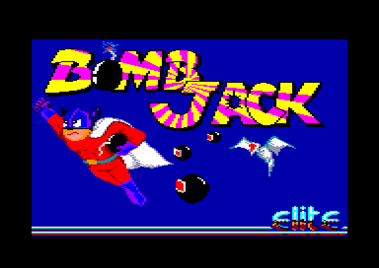 écran de chargement du jeu Amstrad CPC Bomb Jack