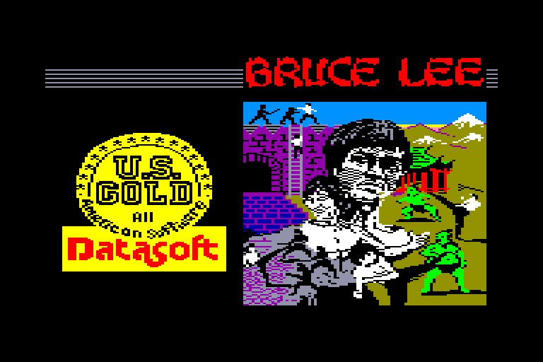 écran de chargement du jeu Amstrad CPC Bruce Lee