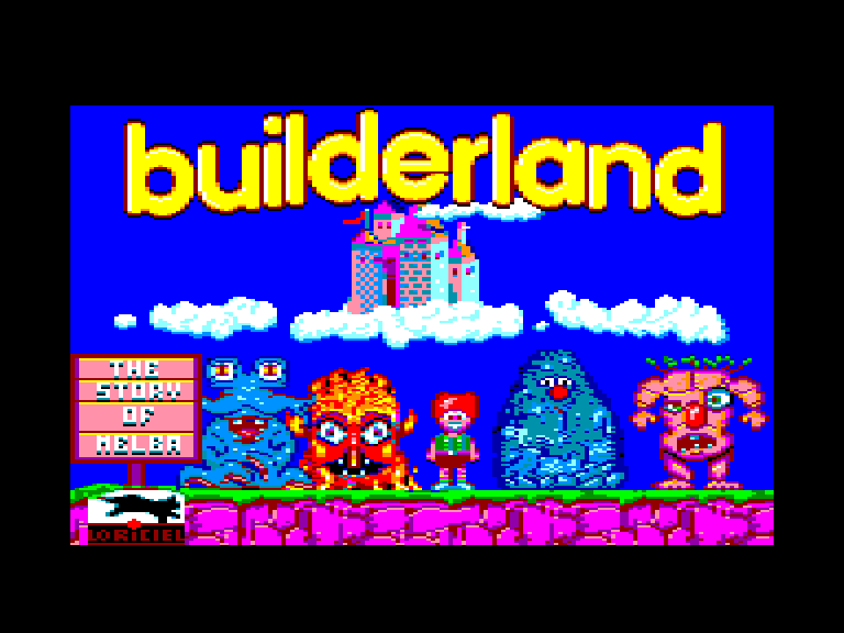 screenshot of the Amstrad CPC game Builderland