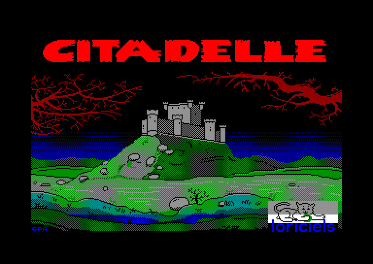écran de chargement du jeu Amstrad CPC game Citadelle