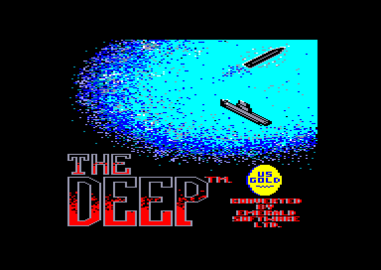 screenshot of the Amstrad CPC game Deep (the)