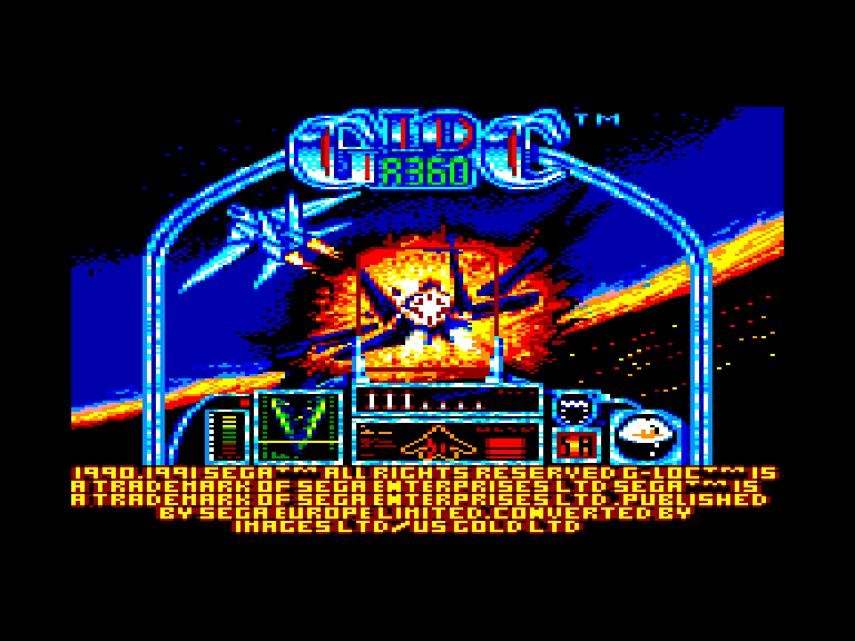 screenshot du jeu Amstrad CPC G-Loc - R360