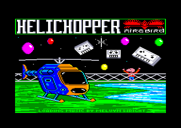 screenshot of the Amstrad CPC game Helichopper