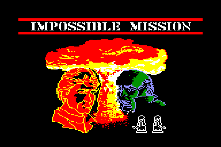 écran de chargement du jeu Amstrad CPC Impossible Mission