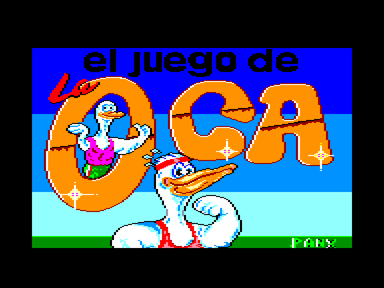 screenshot of the Amstrad CPC game Juego de la oca (el)