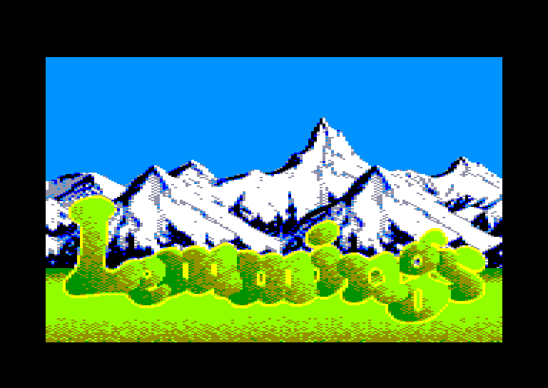 écran de chargement du jeu Amstrad CPC Lemmings