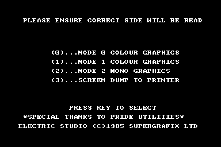screenshot du jeu Amstrad CPC Light Pen - Mark II