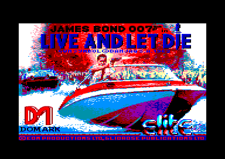 screenshot of the Amstrad CPC game Live and let die
