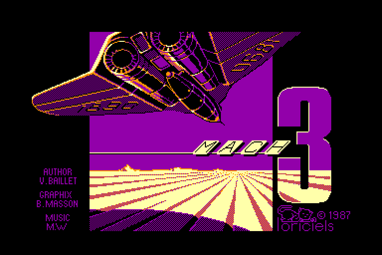 screenshot of the Amstrad CPC game Mach 3