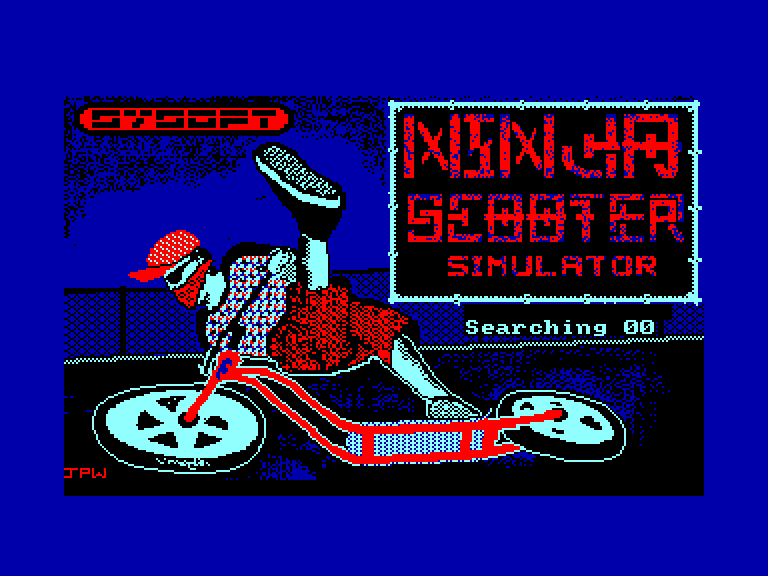 screenshot du jeu Amstrad CPC Ninja Scooter Simulator