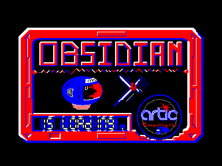 screenshot of the Amstrad CPC game Obsidian