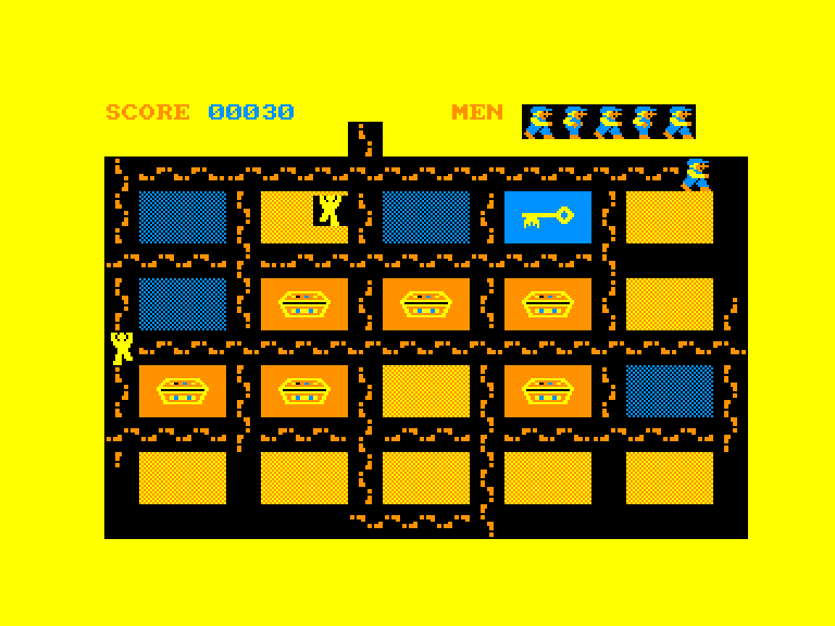 écran du jeu Amstrad CPC Oh Mummy