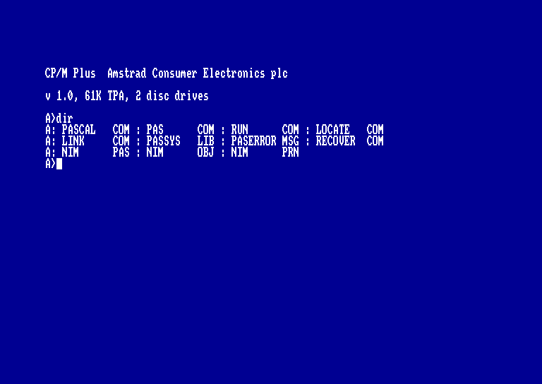 screenshot of the Amstrad CPC game 1789