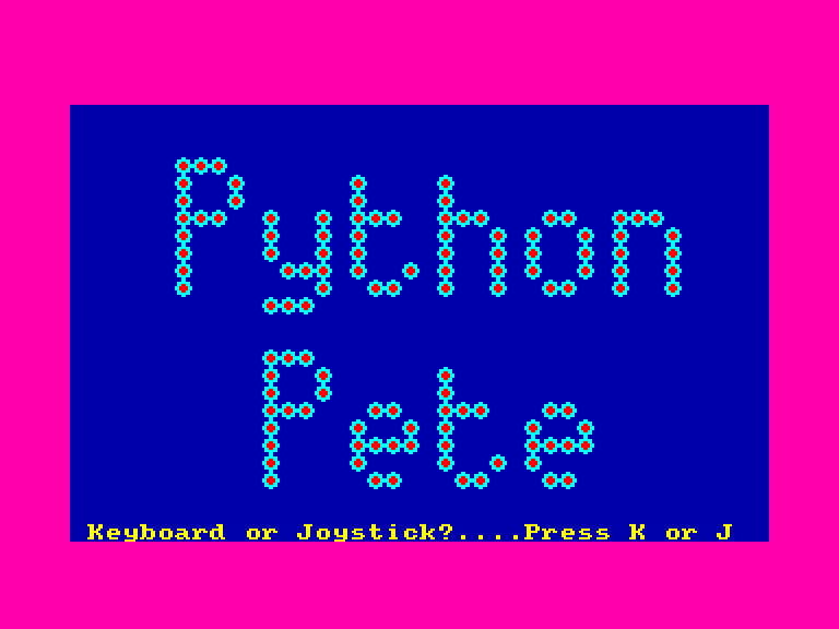 screenshot du jeu Amstrad CPC Python pete