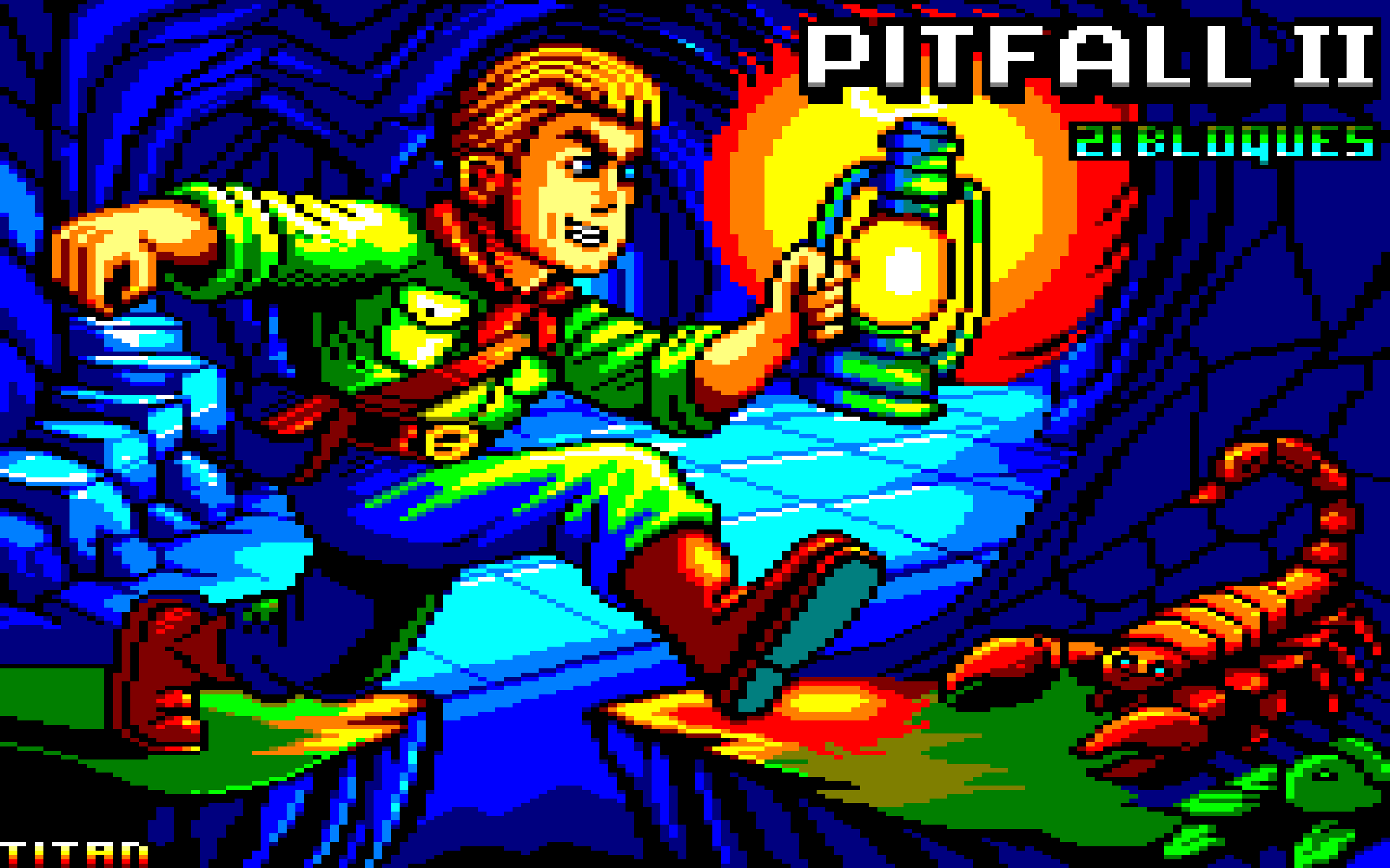 loading screen of Pitfall 2 by Titan, game by Ivan AVILA