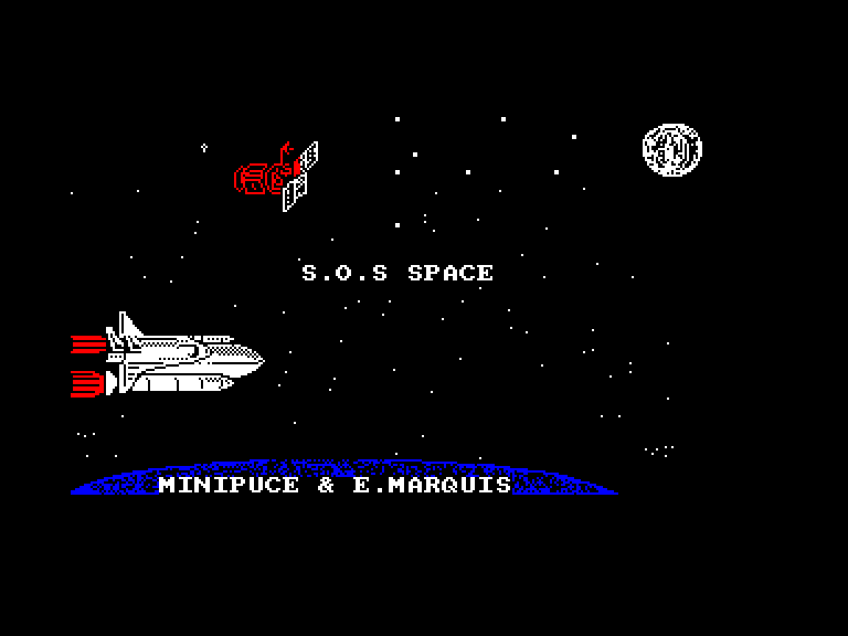screenshot du jeu Amstrad CPC S.O.S. Space