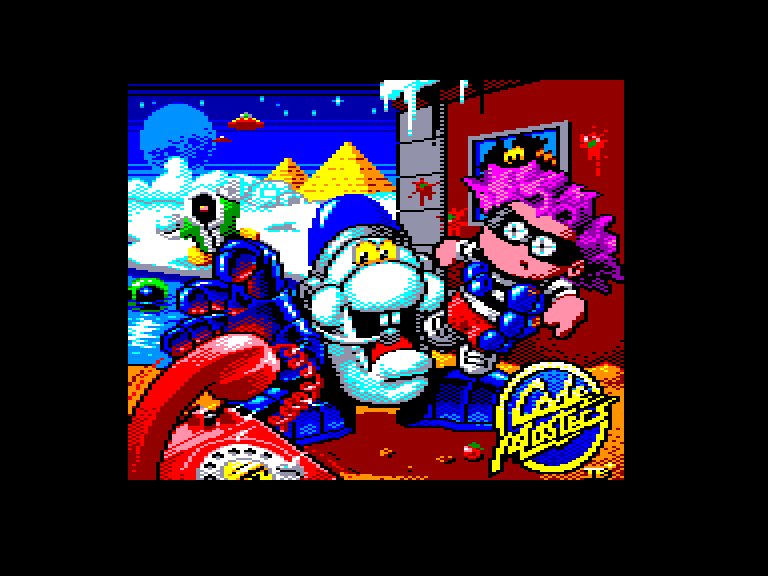 screenshot of the Amstrad CPC game Sergeant Seymour Robotcop