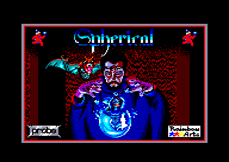 screenshot of the Amstrad CPC game Spherical