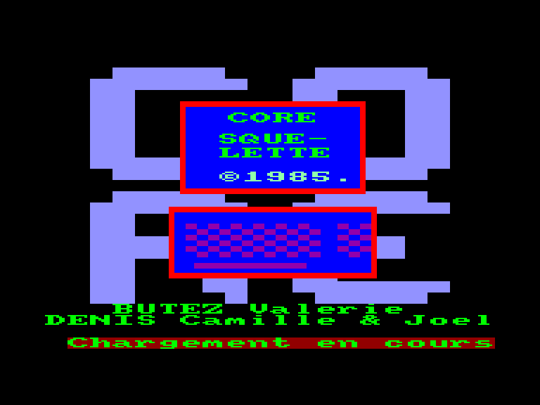 screenshot du jeu Amstrad CPC Squelette (le)