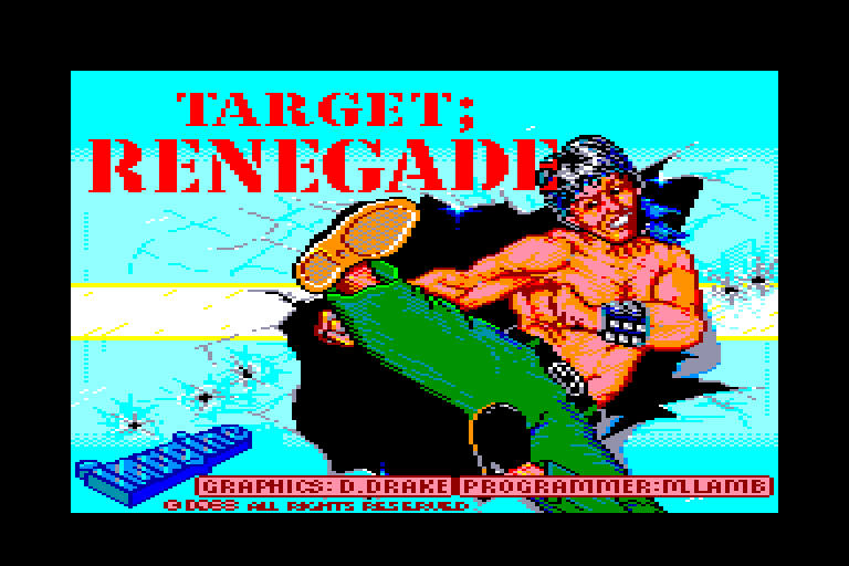 écran de chargement du jeu Amstrad CPC Target Renegade
