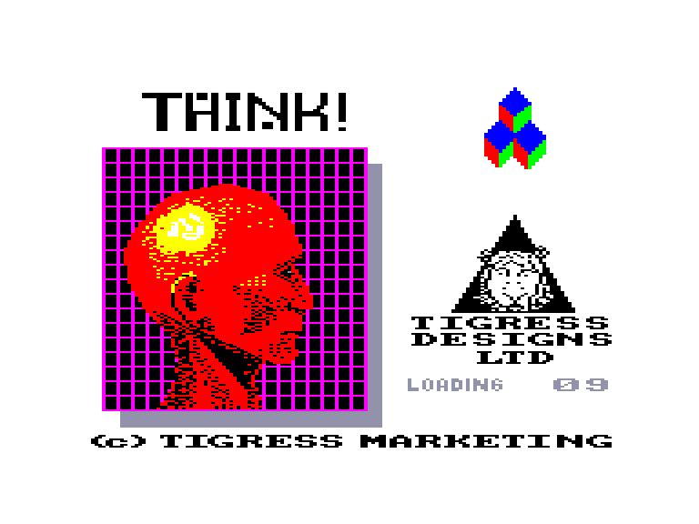 screenshot of the Amstrad CPC game Think !