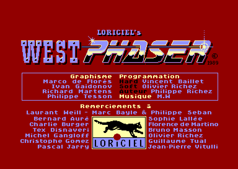 screenshot du jeu Amstrad CPC West Phaser