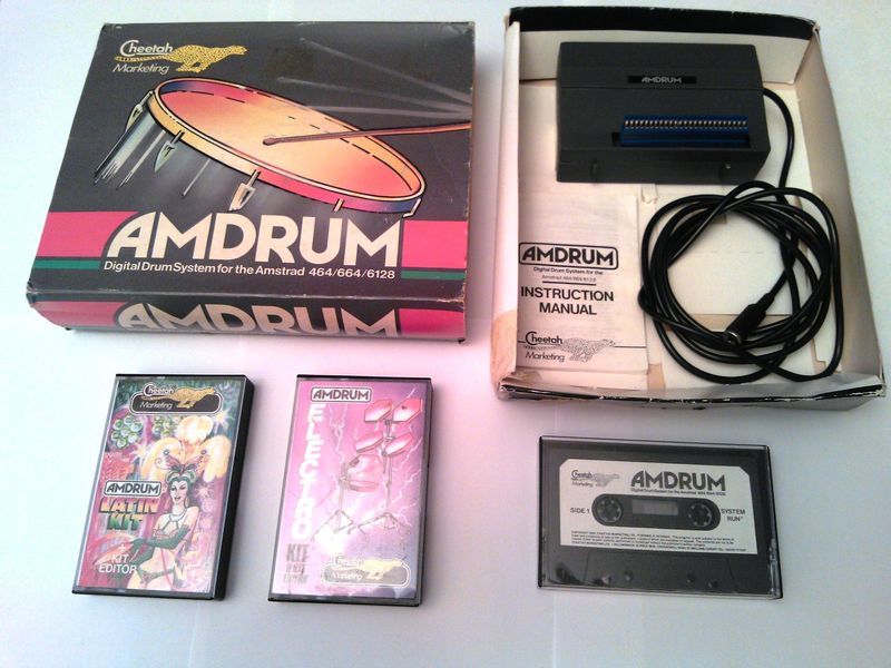 l'Amdrum pour Amstrad CPC par Cheetah, joue des samples 8bit