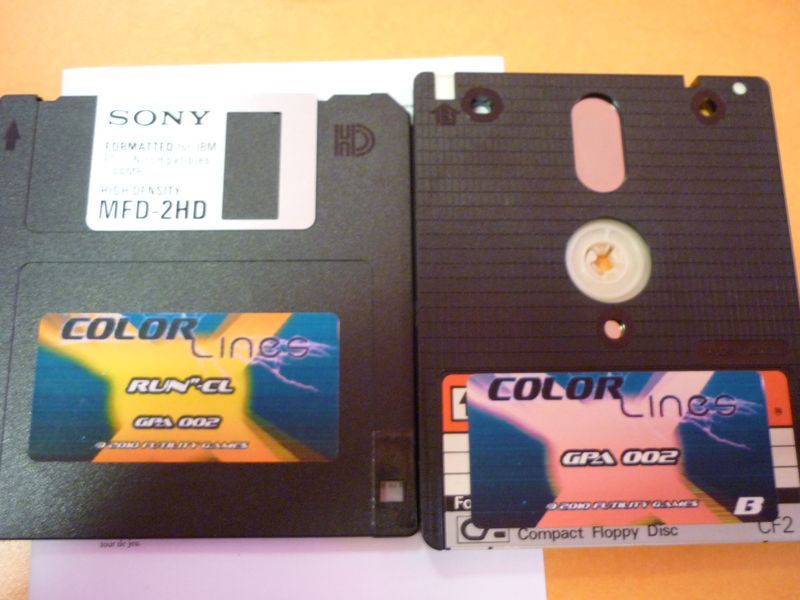 disquettes de Color Lines
