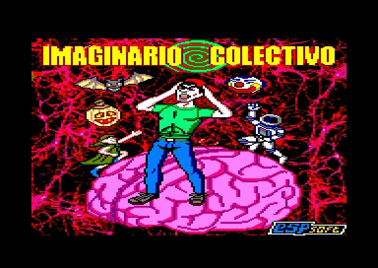 écran de chargement du jeu Amstrad CPC Imaginario Colectivo