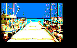 8ème écran d'un possible jeu Maupiti island sur Amstrad CPC